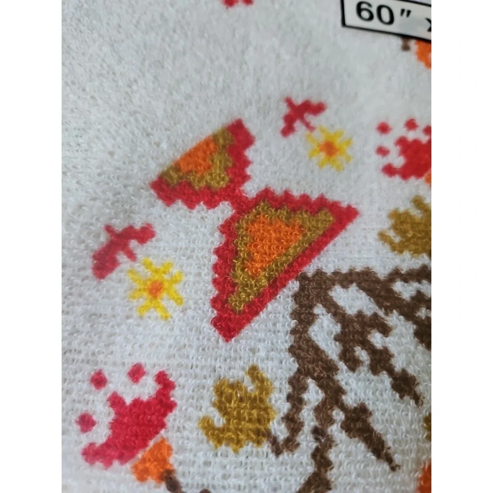 Terry‎ Bear Americana Tablecloth 60X84 by domestic Vintage Flower Power USA Made